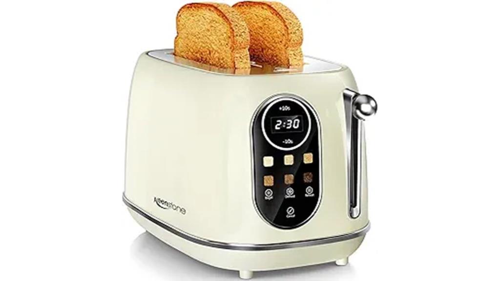 touch screen wide slot toaster