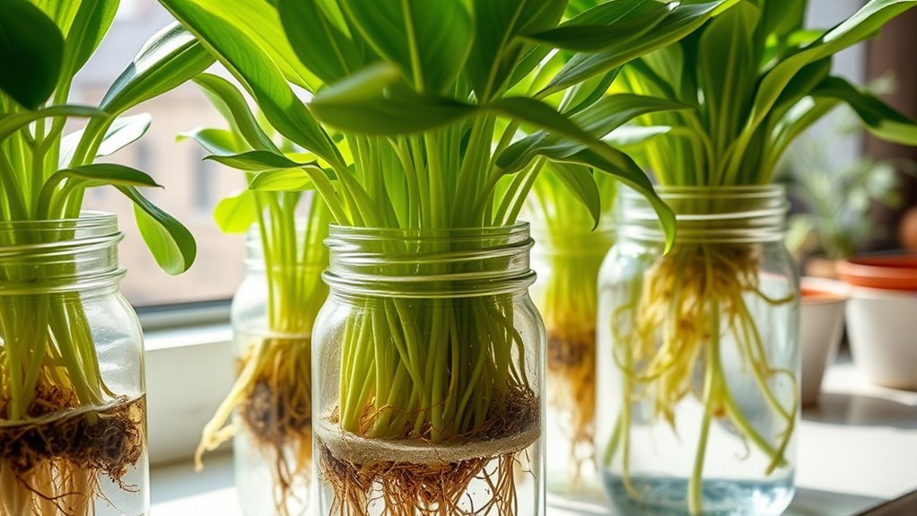 transfer rooted cuttings carefully