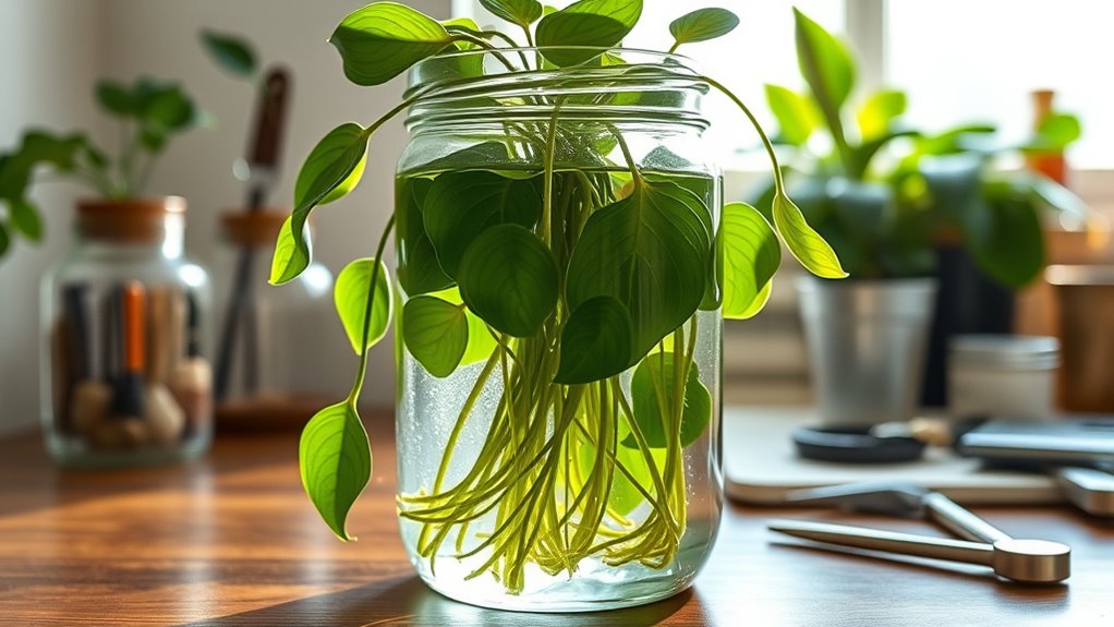 transparent clean spacious container