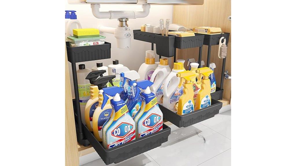 triple sink organizer set