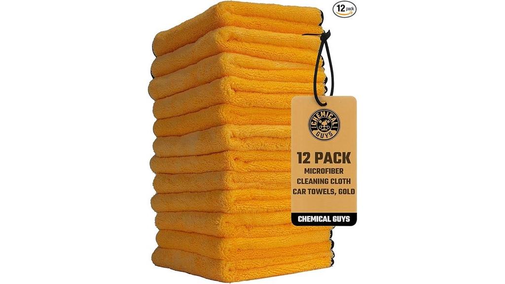 twelve microfiber towels pack