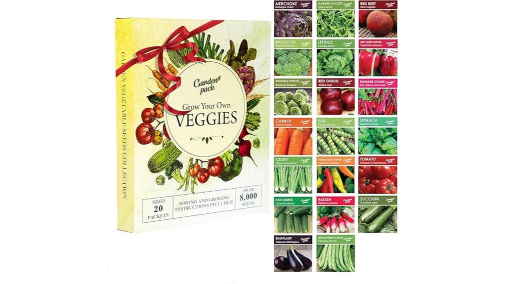 twenty vegetable seed varieties