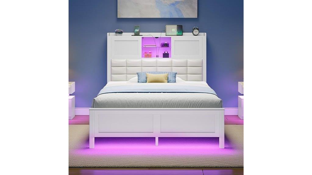 twin bed with charging