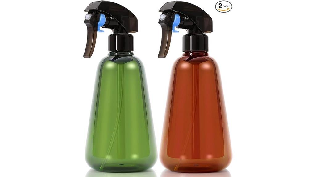two 16oz plant spray bottles