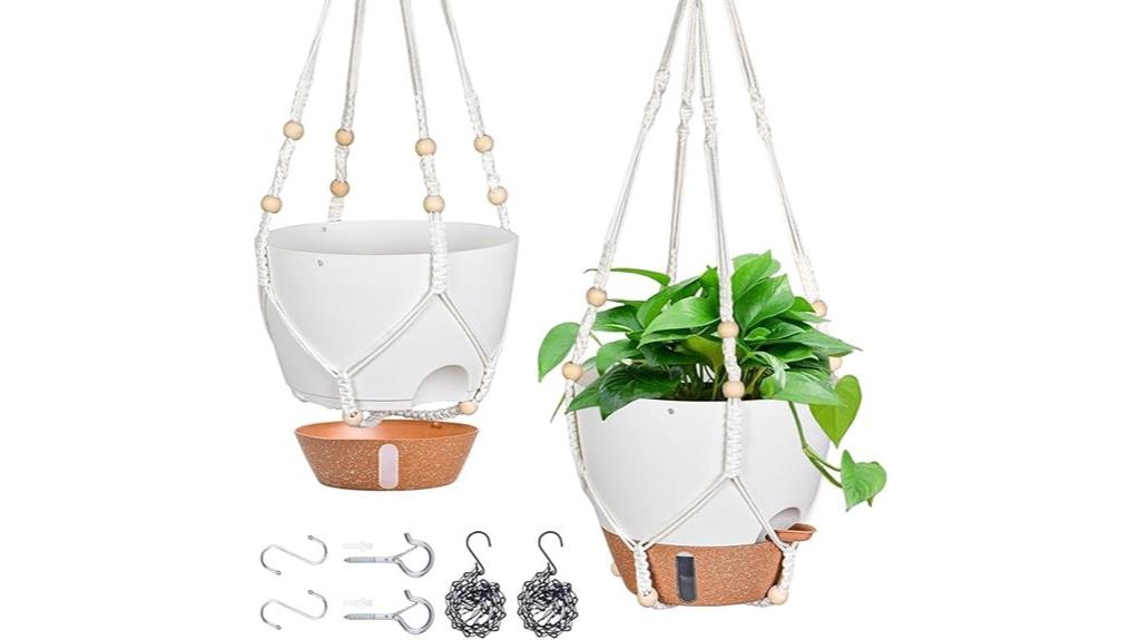 two pack self watering planters