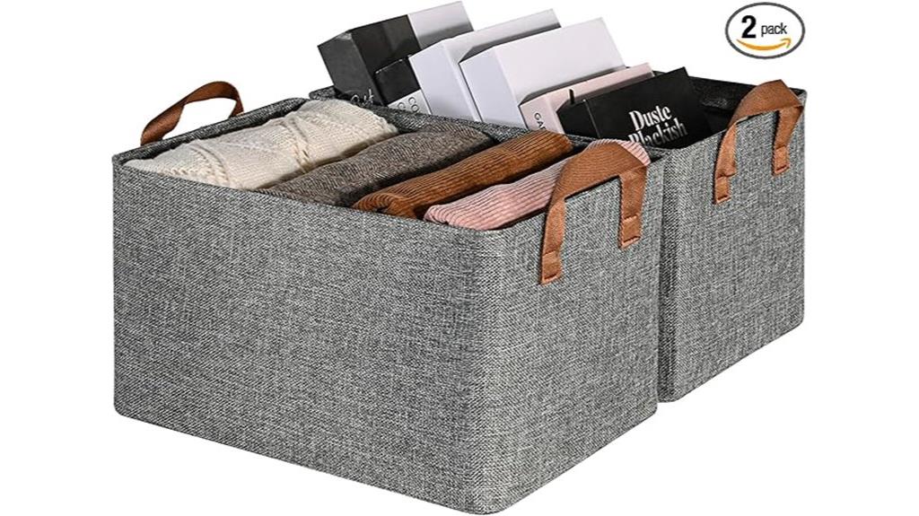 two pack shelf baskets