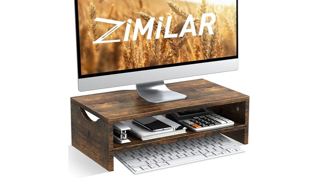 two tier monitor riser