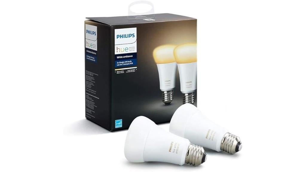two white ambiance bulbs