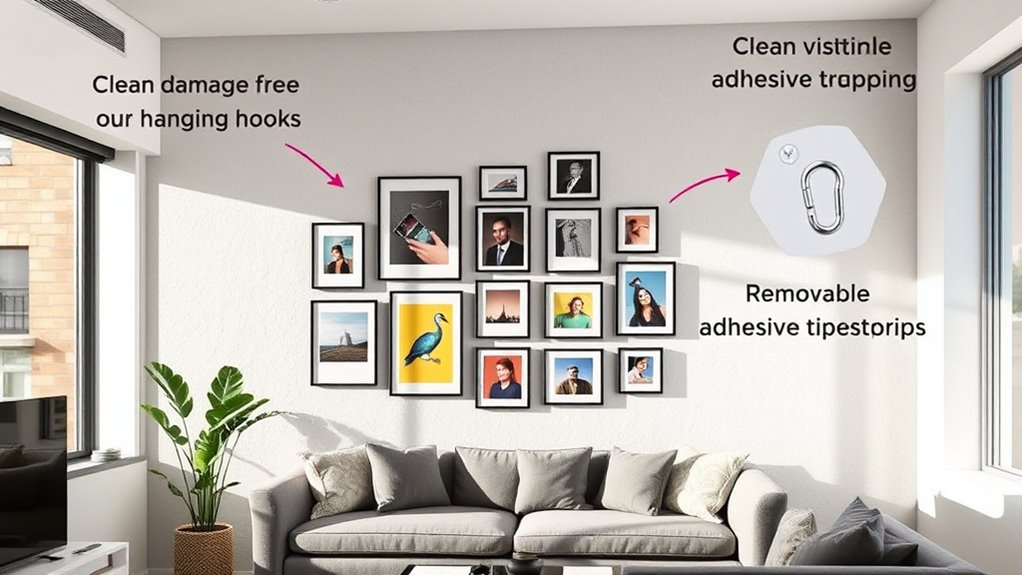 use damage free hanging methods