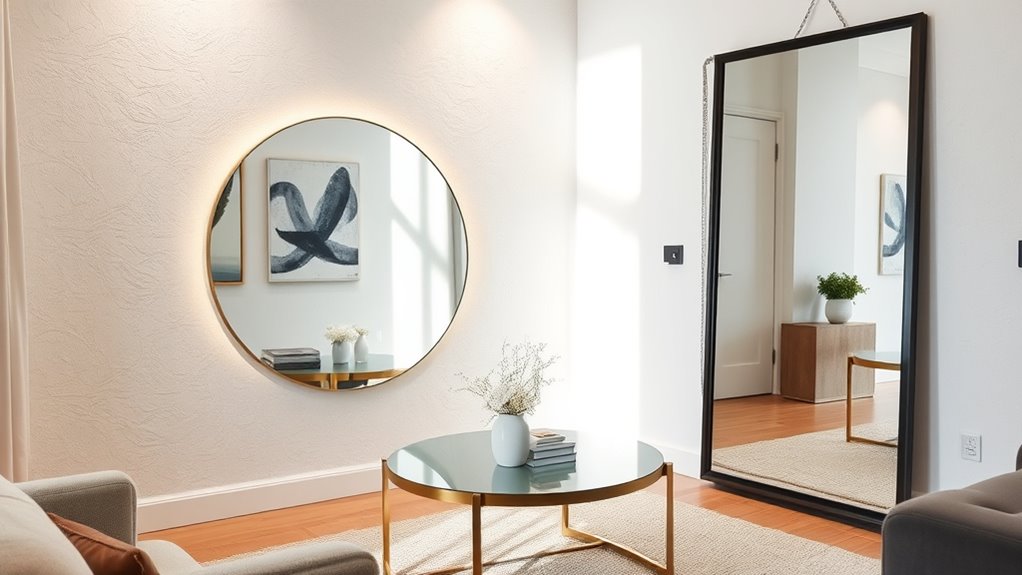 use mirrors to expand space