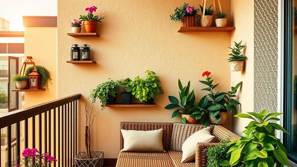 vertical balcony storage solutions