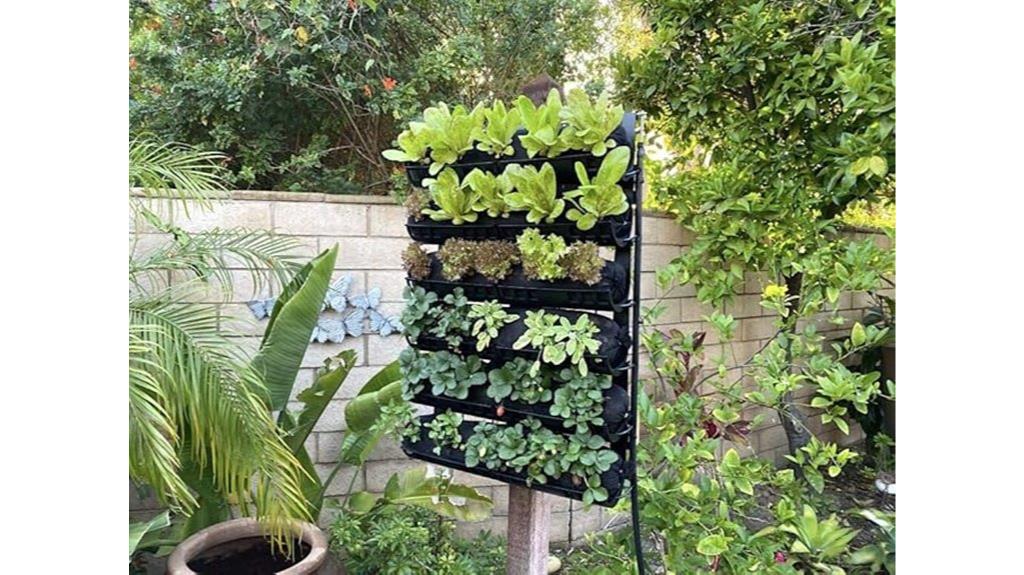 vertical garden with drip