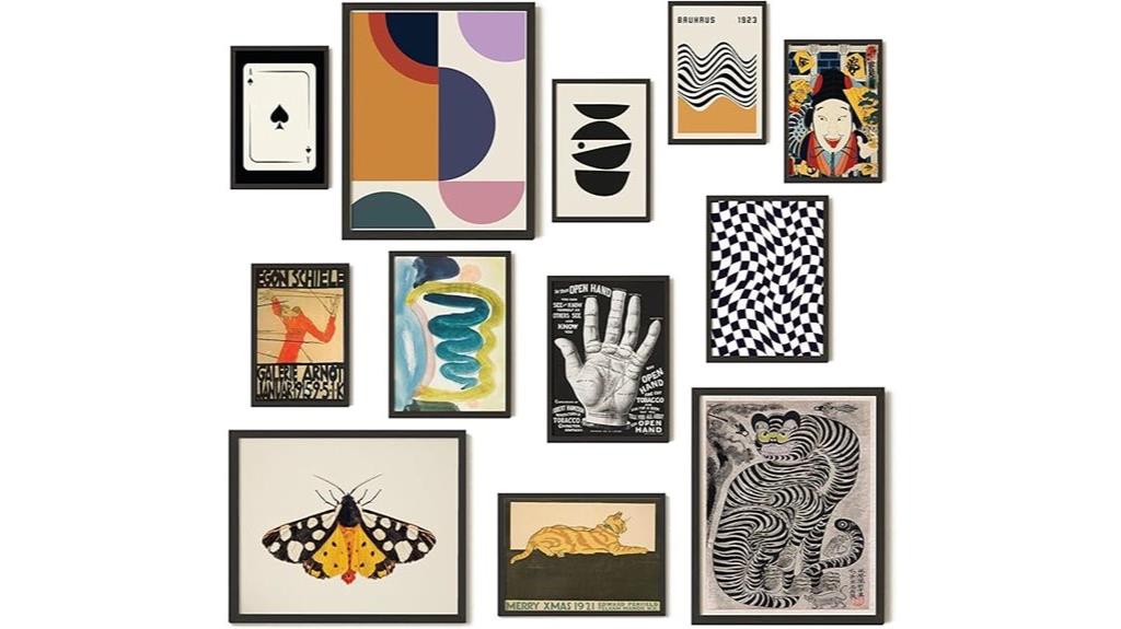 vintage eclectic wall collage