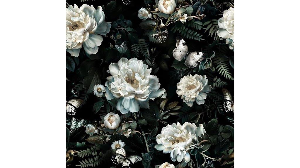 vintage floral peel wallpaper