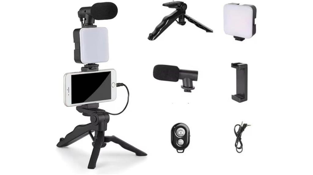 vlogging kit with accessories