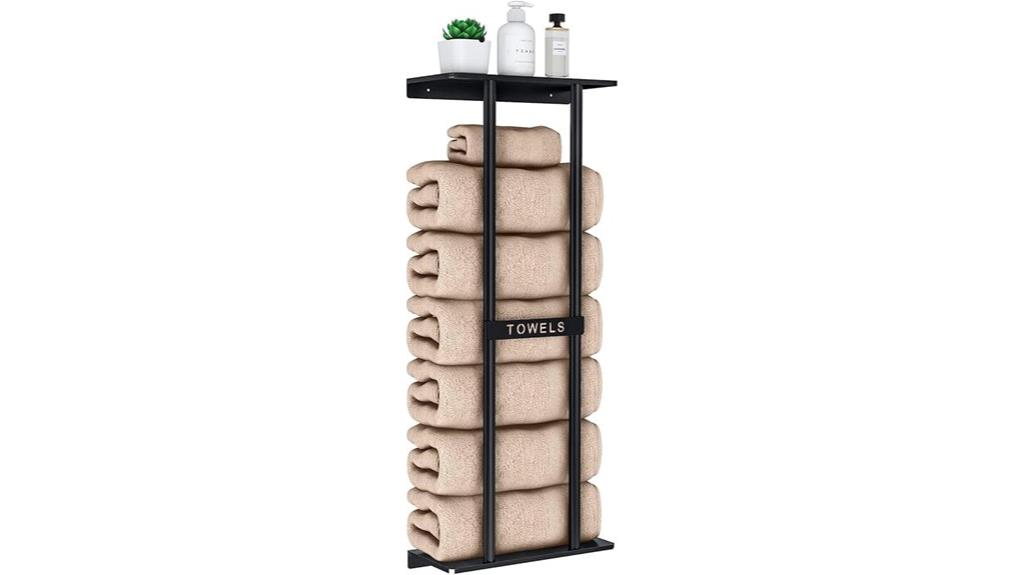 wall mount towel rack