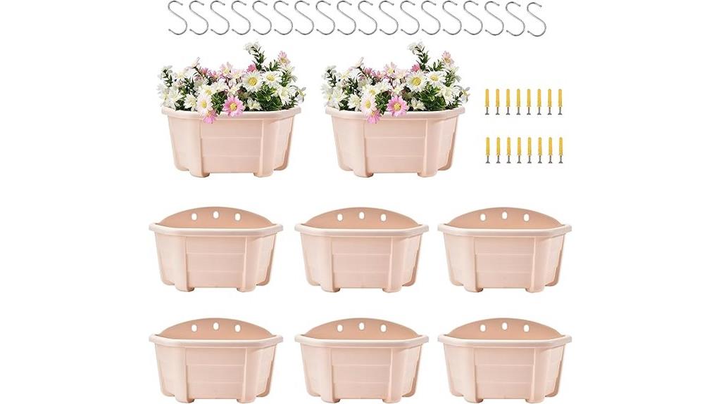 wall mounted balcony garden planters
