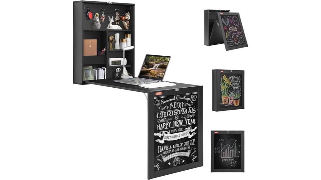 wall mounted fold out desk