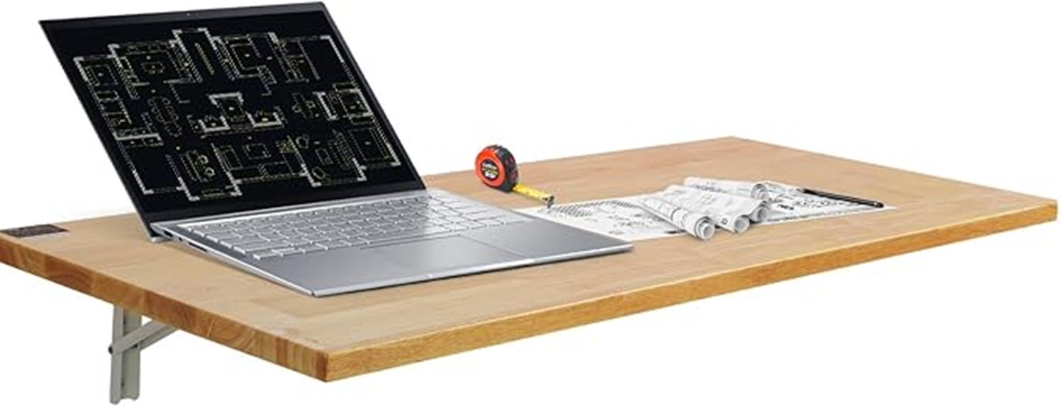 wall mounted folding desk