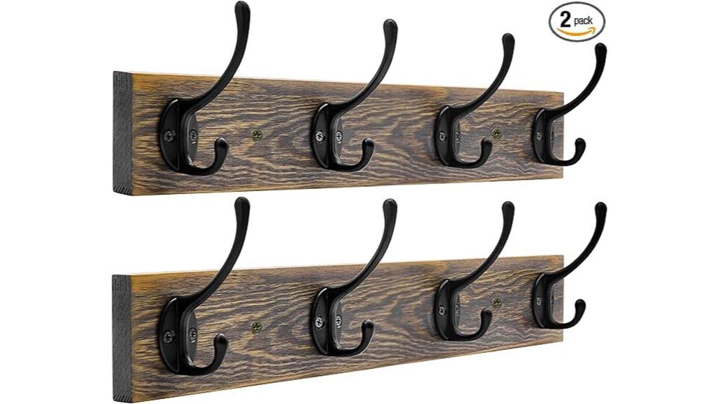 wall mounted metal coat rack