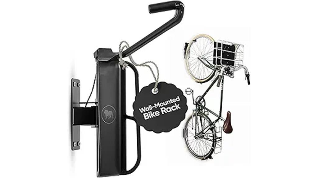 wall mounted olivia and lily bike rack