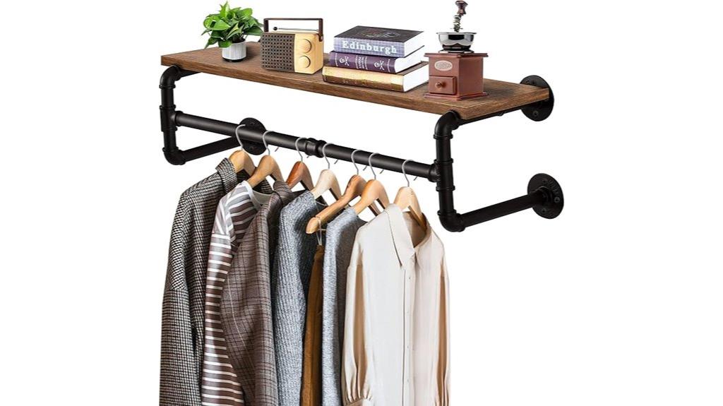 wall mounted pipe rack