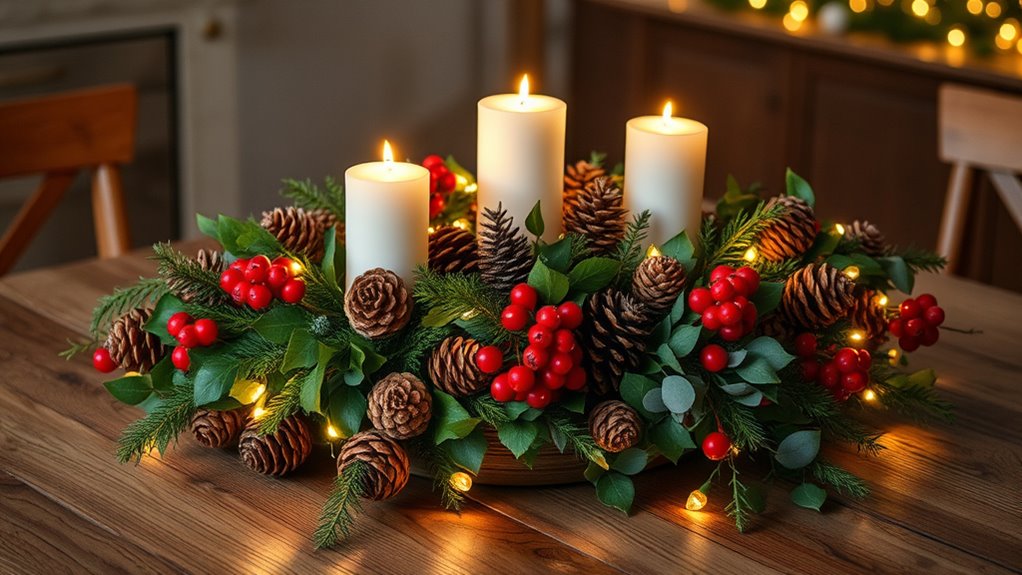 warm cozy candle lighting