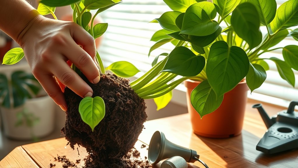 water carefully monitor moisture