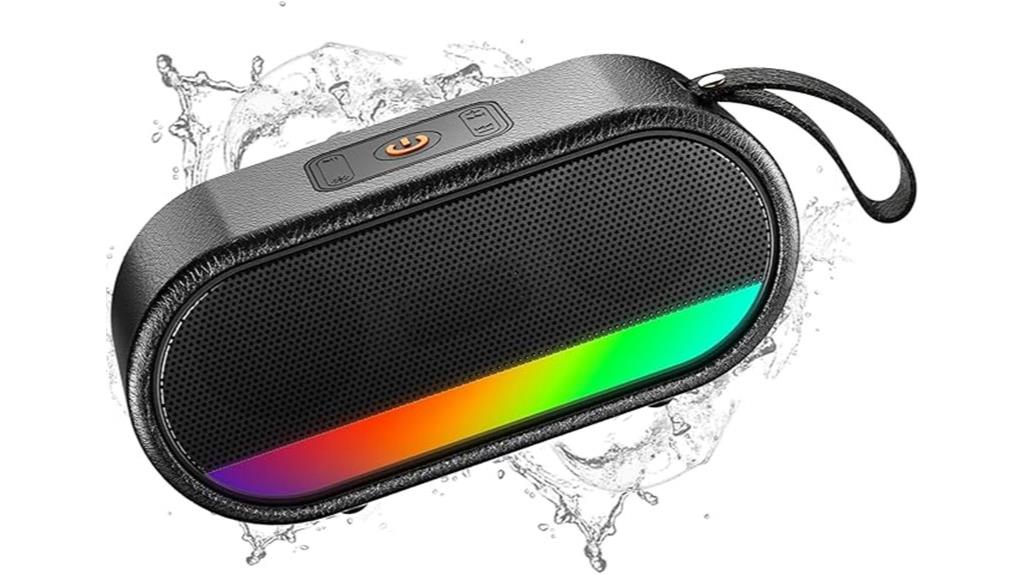 waterproof led bluetooth speaker