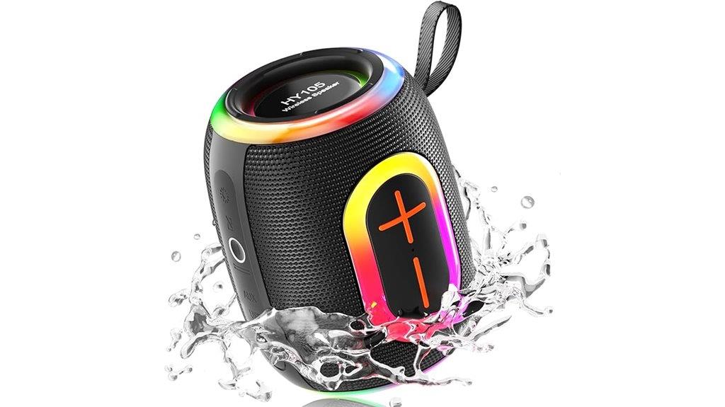 waterproof rgb bluetooth speaker