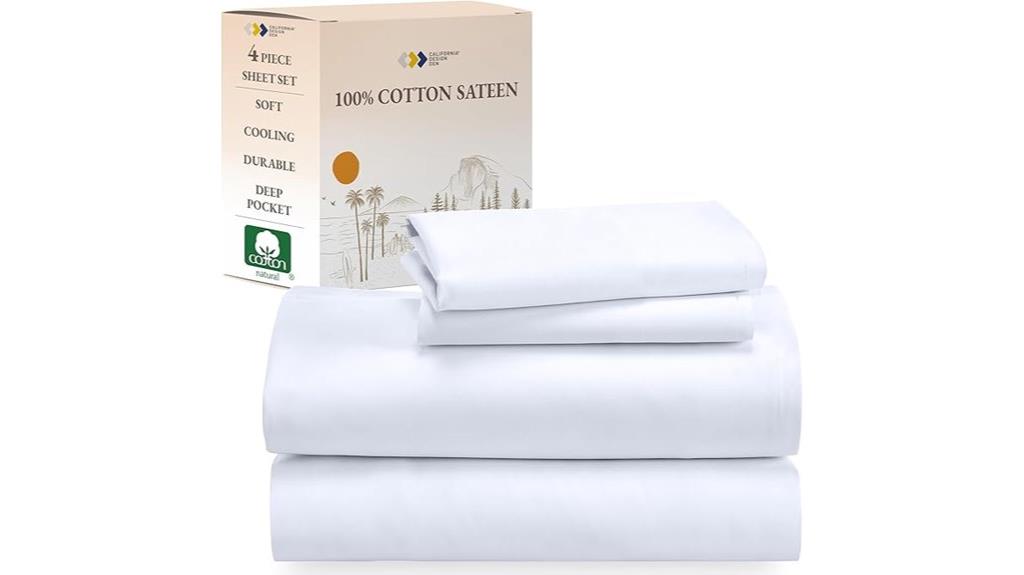 white 100 cotton sheets