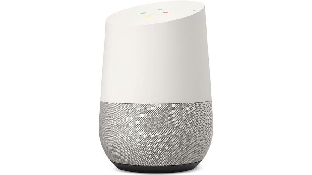 white google home speaker
