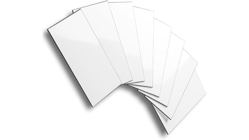 white pvc tile set