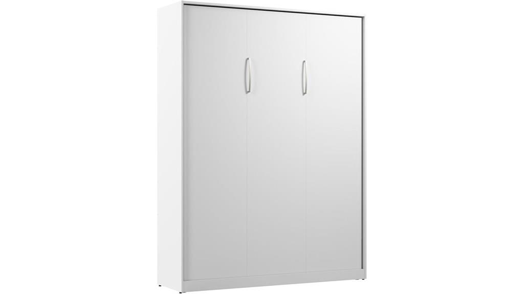 white queen murphy bed