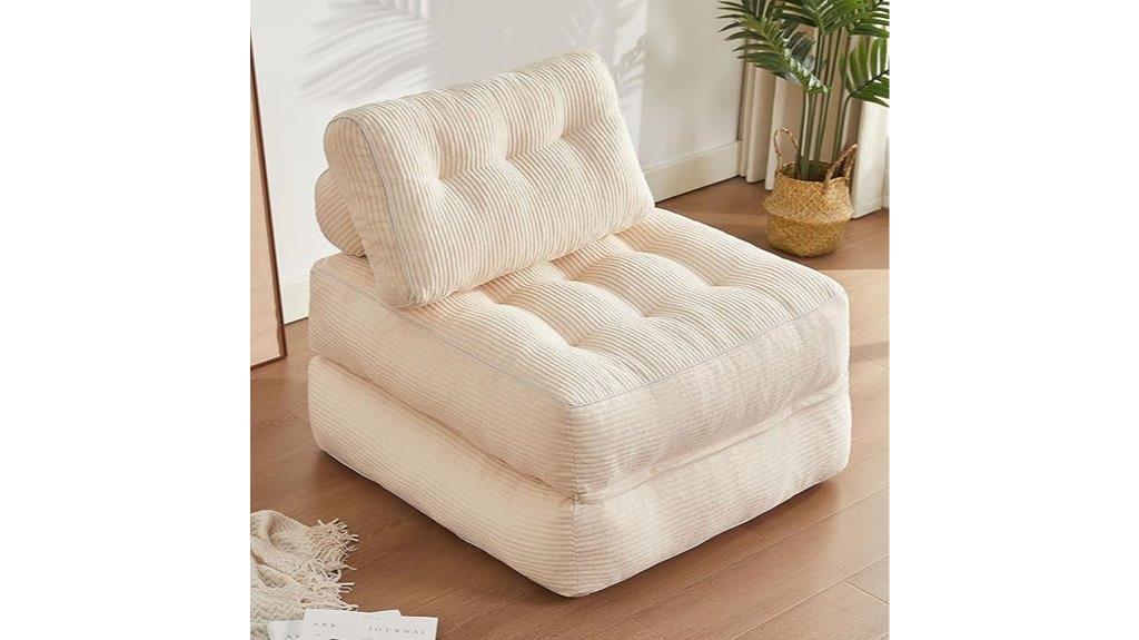 white space saving folding chair