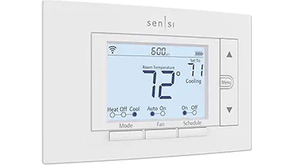 wi fi enabled smart thermostat