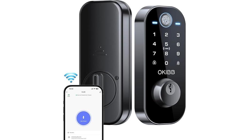 wi fi fingerprint waterproof lock