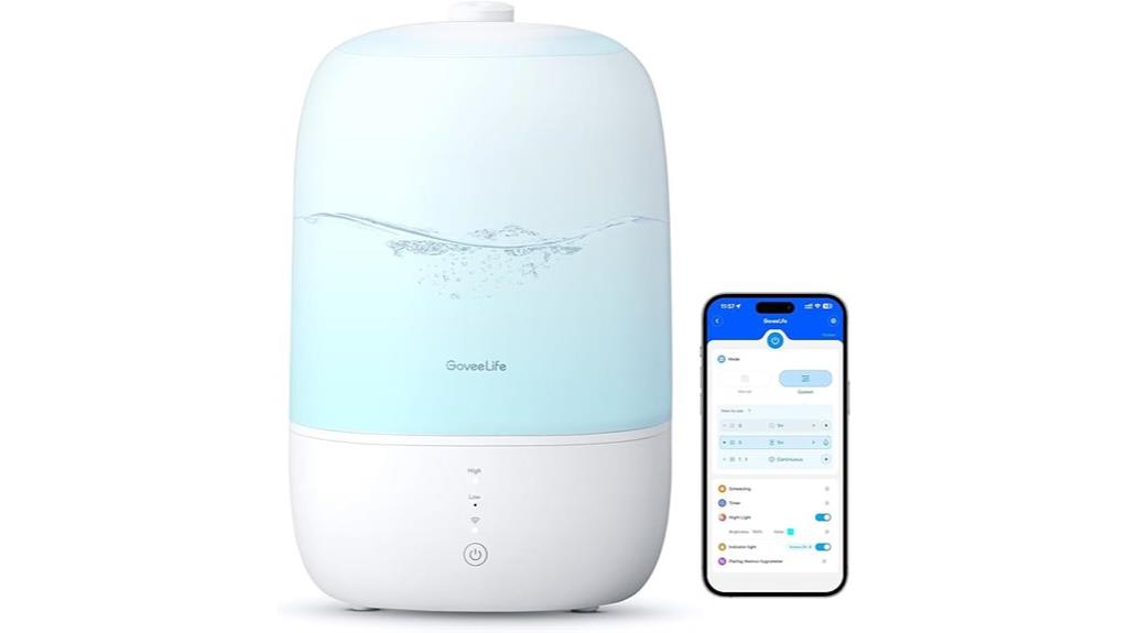 wifi controlled humidifier diffuser