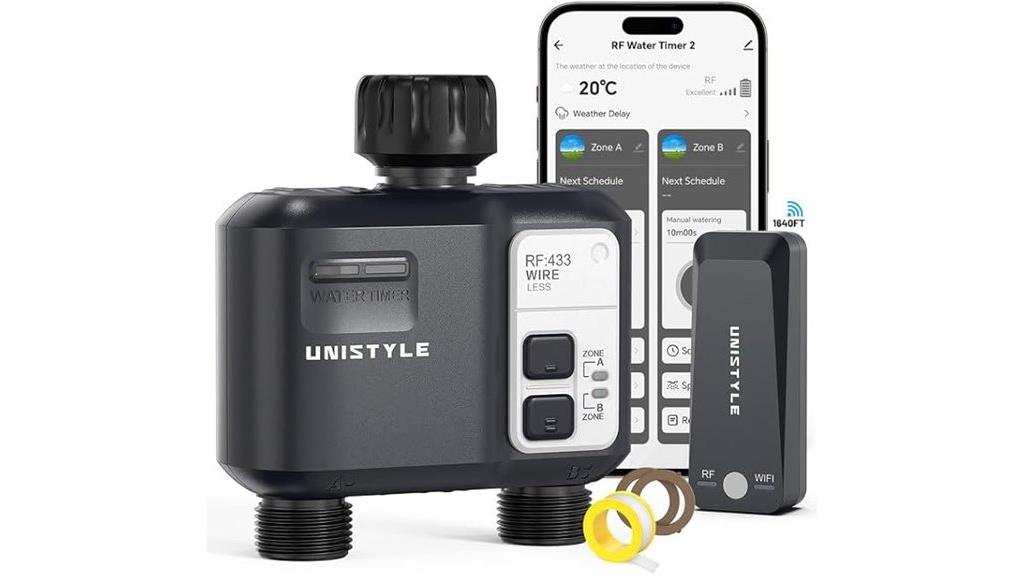 wifi garden sprinkler timer