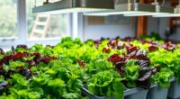 winter indoor salad gardening