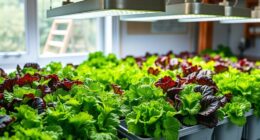 winter indoor salad gardening