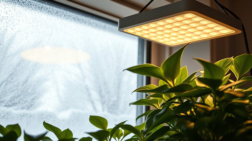 winter light deficiency hampers plant growth