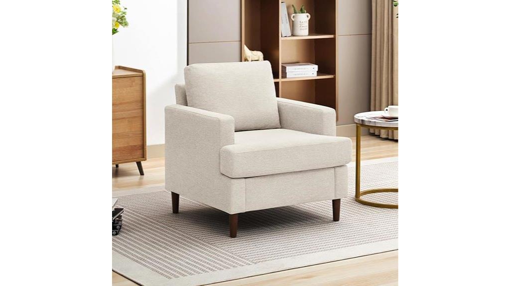 wood legged retro chair