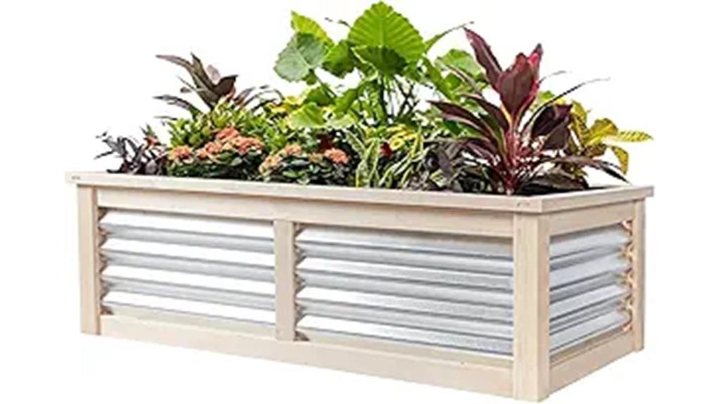 wooden garden bed dimensions