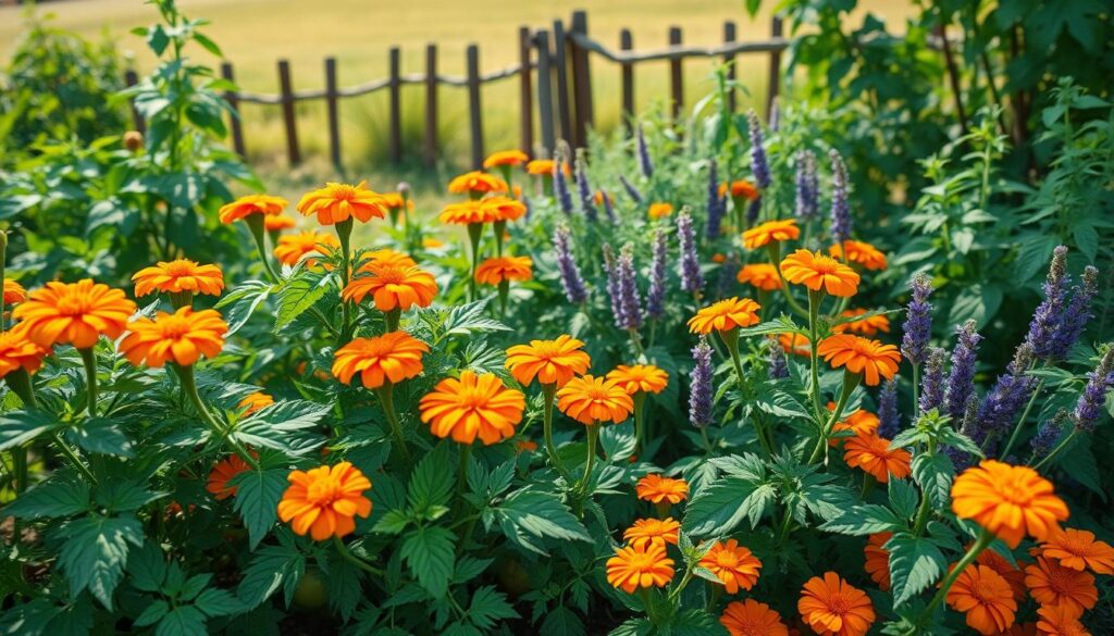Companion planting for pest control