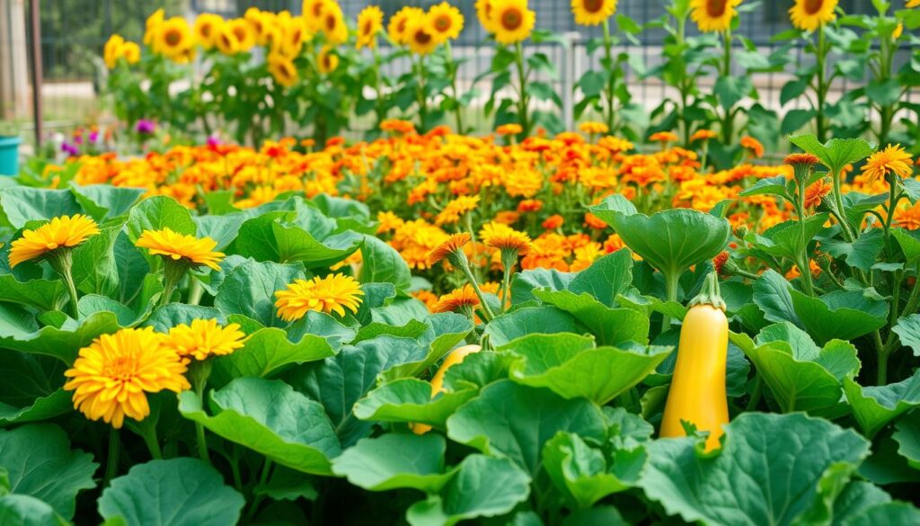 Companion plants for squash and zucchini