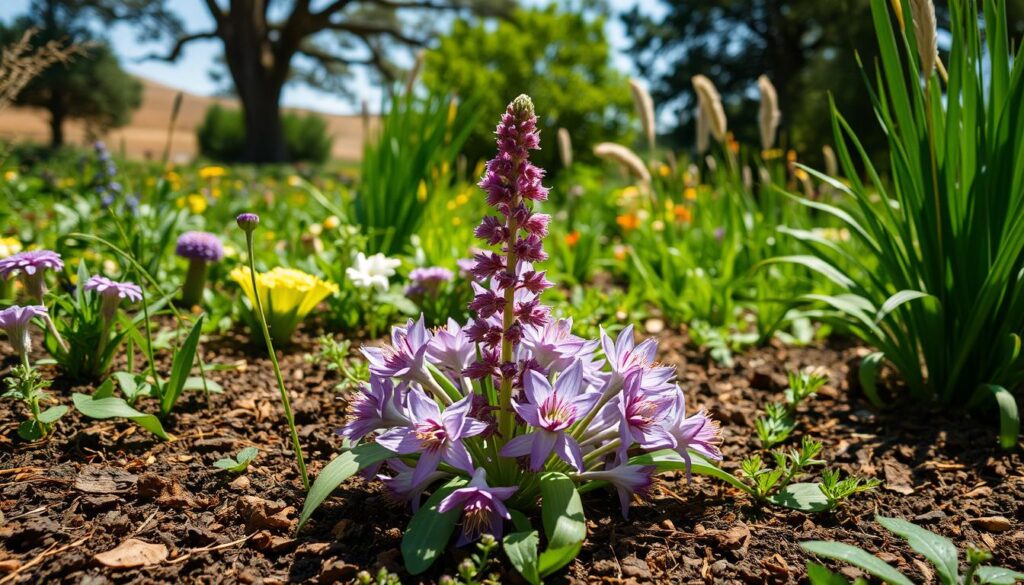Environmental impact of society garlic on biodiversity and soil health.