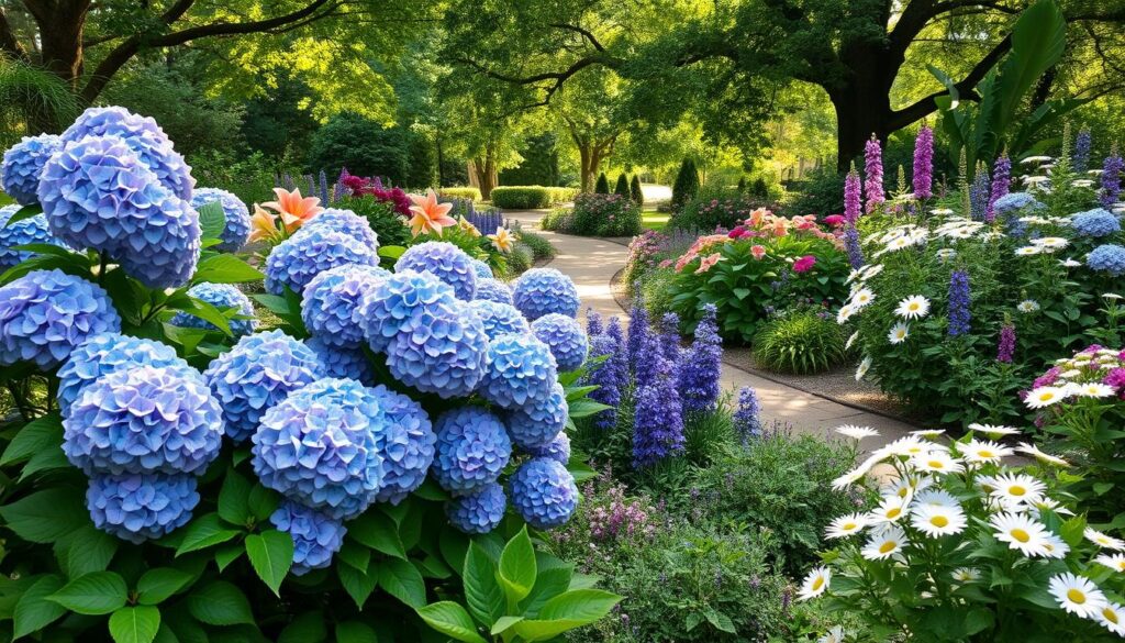Hydrangea garden techniques in mixed borders