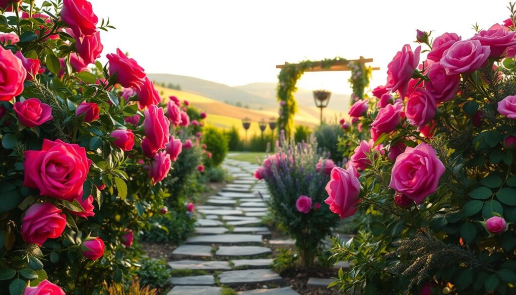 Incorporating herbs with roses