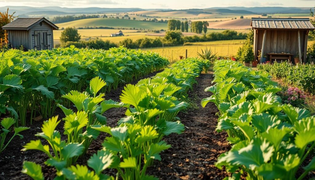 Organic gardening with celery